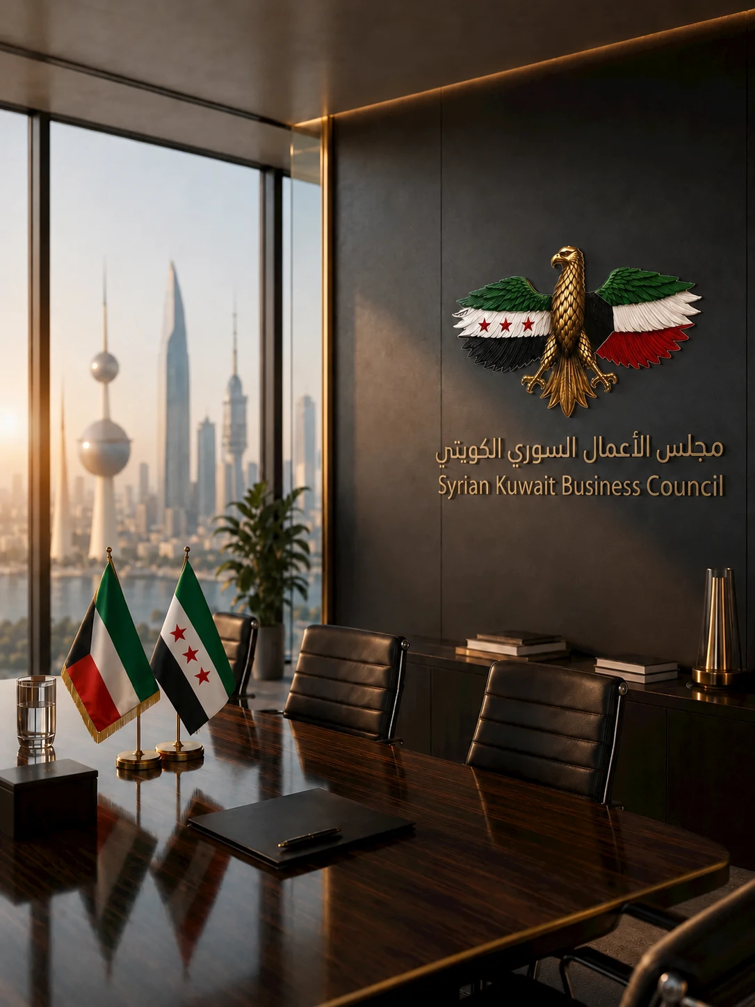 عمارة عربية ومنظر الكويت
